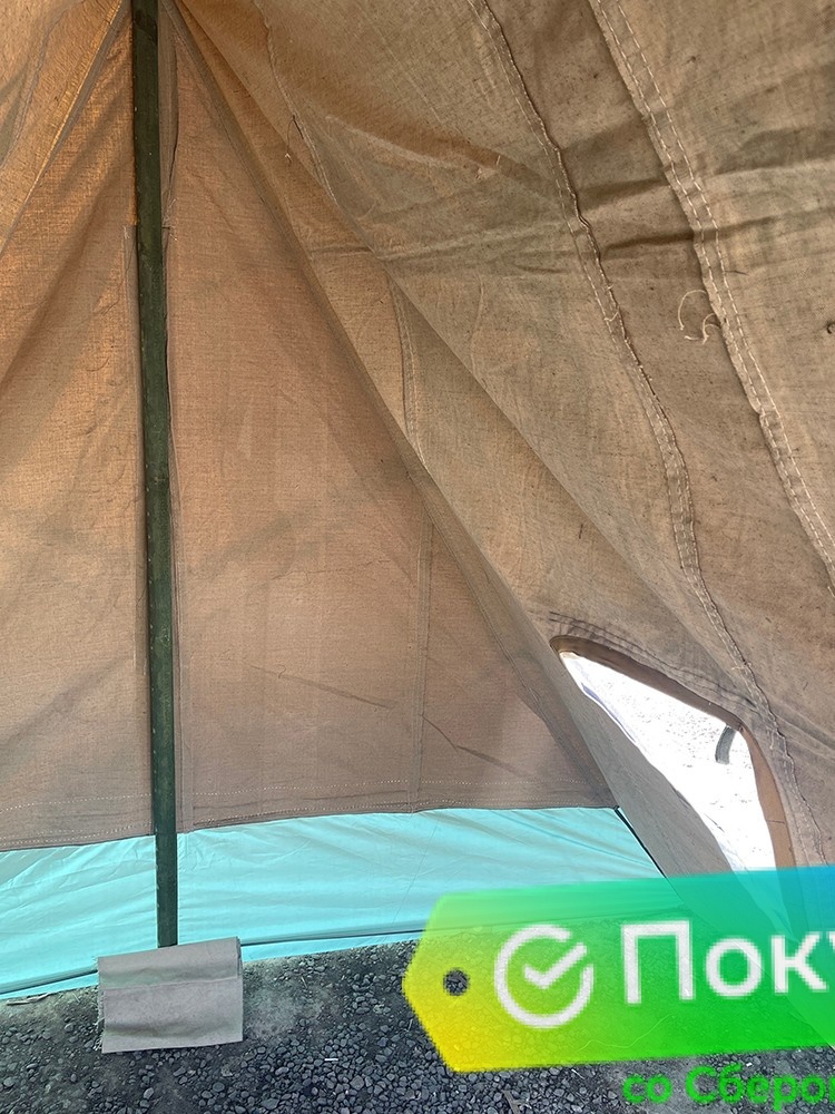 Палатка Гарнизон-3 с двускатной крышей