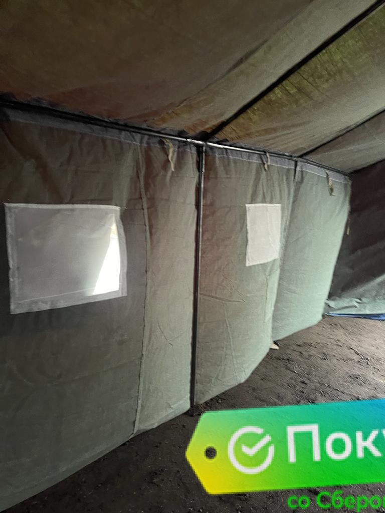 Палатка Гарнизон 30 (М-30) брезентовая двухслойная брезентовая Палатка Гарнизон 30 (М-30) брезентовая двухслойная брезентовая